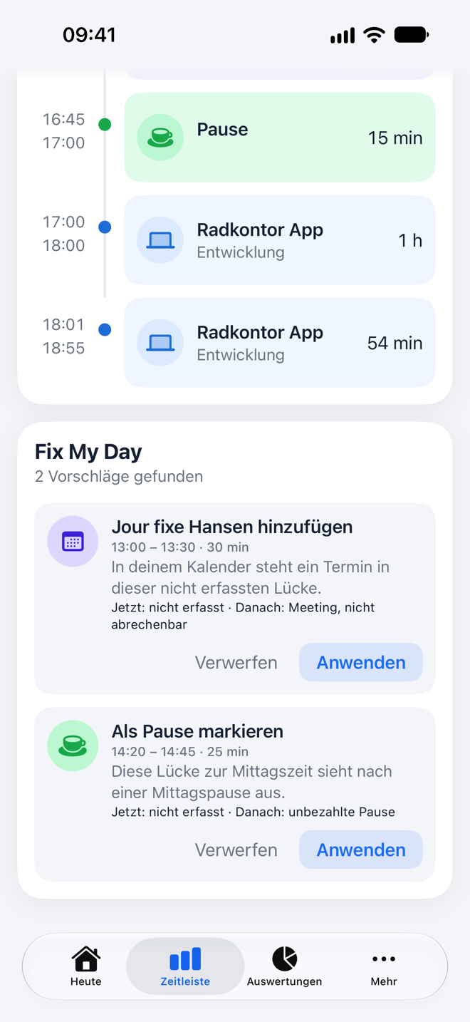 Tag reparieren
