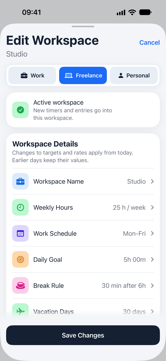 Workspaces